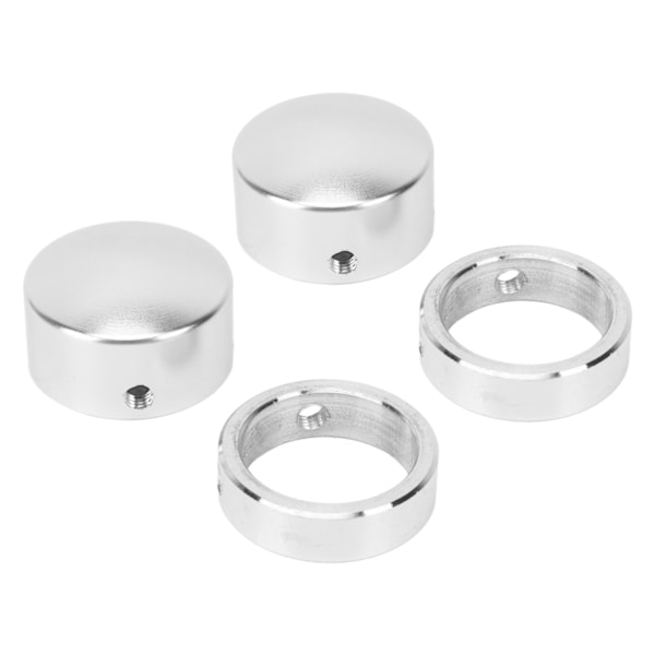 2Set Fitnessutrustning Handtag Ändkåpa Aluminiumlegering Ändkåpa 1 Tum Fitnessutrustning Ändkåpa