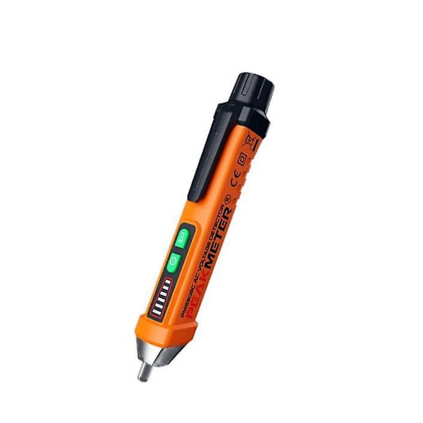 AC Spændingstester Pen, 12-1000V, LED Lommelygte, Buzzer Alarm - Live/Null Tråddetektion