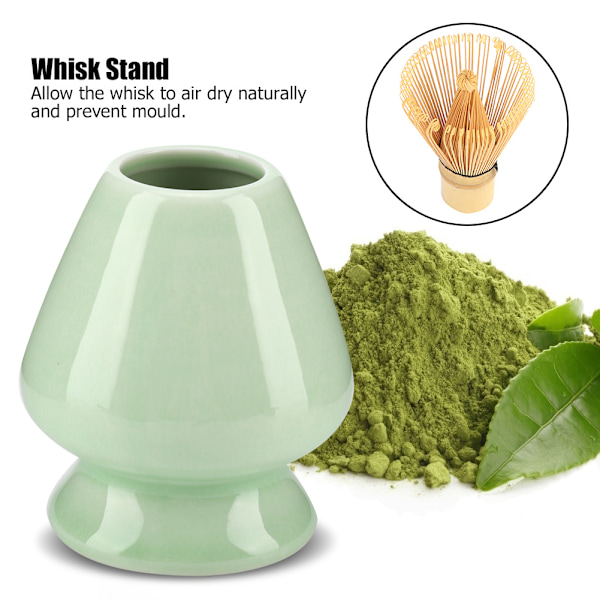 1 stk Matcha vispestativ Keramisk holder for Bambus Matcha Chasen for tesett tilbehør