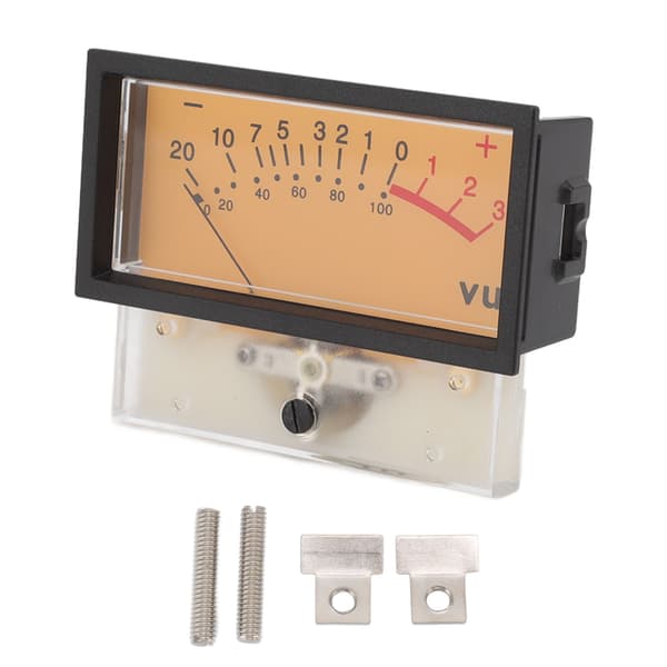 12V Højpræcision VU-meter Header DB Audio Level Header Effektforstærker Level Meter med Baggrundsbelysning 500UA 650Ω