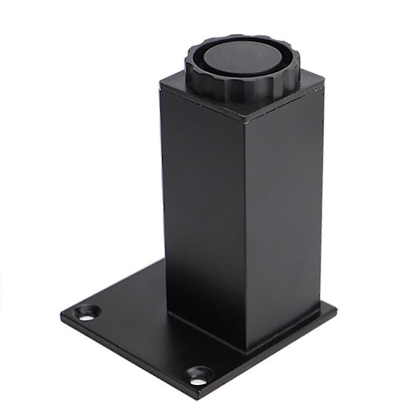 Badeværelsesmøbelben Sæt med 4 Design: Mat Sort Højde: 18cm (+1.5cm) justerbar, 5-40cm valgfri Vinkelform: 3.8 x 3.8cm Materiale: Aluminium S