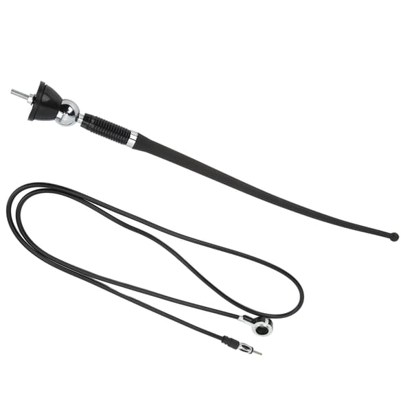 36 cm bilstereoantenne ABS sort slidstærk varmebestandig FM AM signalantenne universal til biler