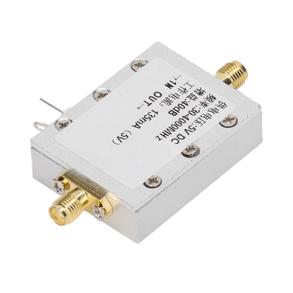 RF-forsterkermodul 30‑4000MHz 40dB aluminiumlegering RF-forsterker med lav støy for fjernkontrollmottaker DC 5V