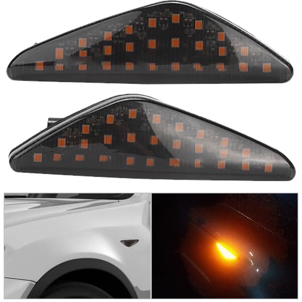 1 par 27 LED-er sidemarkør sekvensiell blinklys som passer til F25 X3 2011-2015
