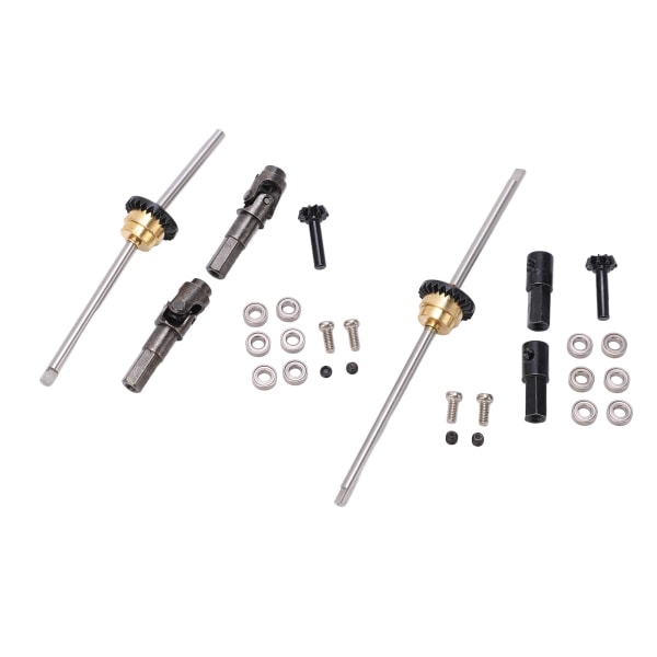 Metalldrivaxel kugghjulsbroaxel differentialsats för WPL C14 C24 C34 C44 B14 B16 B24 B36 1/16 RC-bil