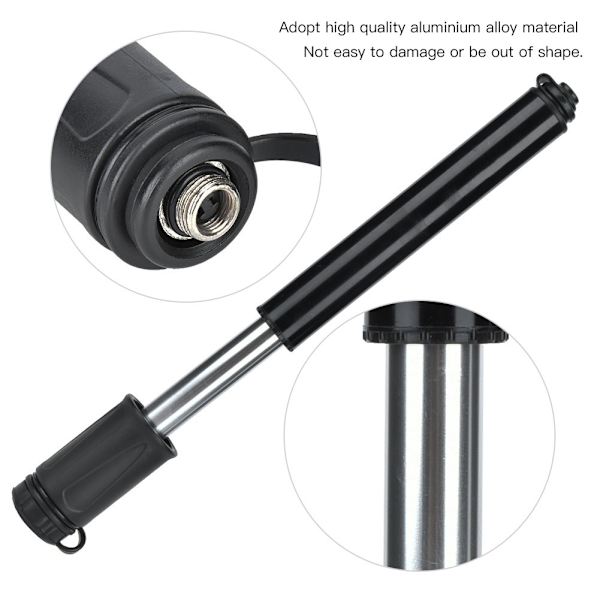 100PSI minicykelpump Bärbar högtryckscykelbasketpump med mjukt rör