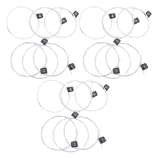 3 Set Klassiska Gitarrsträngar Ersättning Stabil Tonhöjd Nylon Silverpläterade Tillbehör NX35
