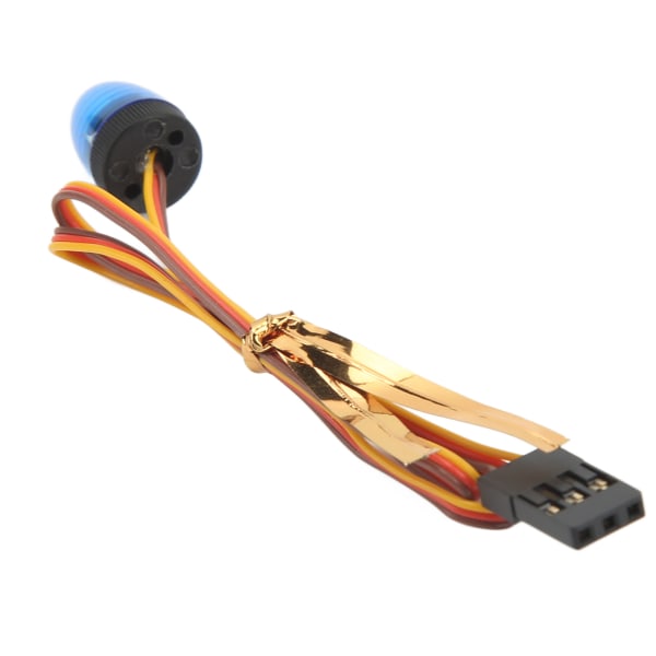 RC-auton hälytysvalo 5 valotilaa korkea simulaatio pyöreä kompakti 10x15mm LED-varoitusvalo 1/10 RC-autolle sininen