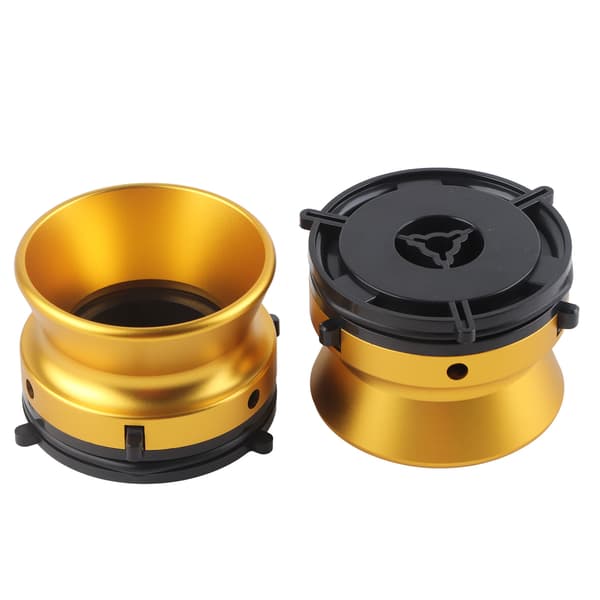 1 par NAB navadaptere Professionel poleret aluminiumslegering 10 tommer åbner til Studer ReVox til Akai til Teac Guld