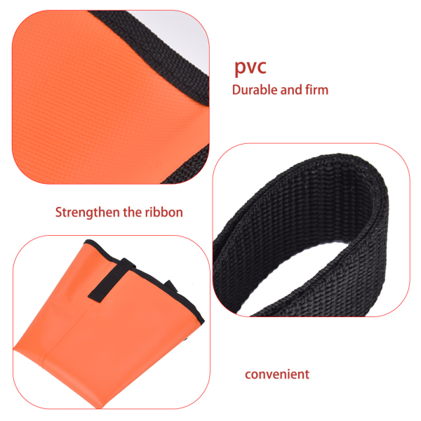 PVC Drift Sock Sea Anchor Draglina Flytboj Havsbromssystem för KanotOrange