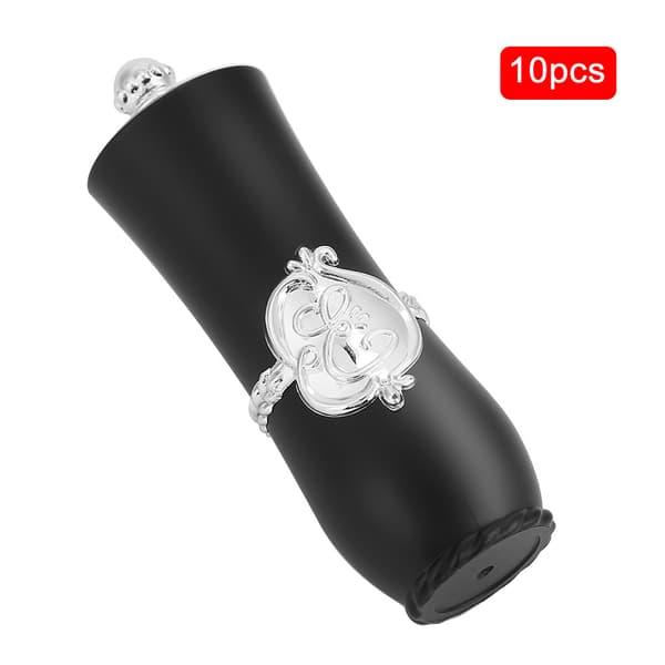 Royal Style DIY Læbestift Tom Beholder Hjemmelavet Læbestift Form Læbepomade Rør 10 Stk Sort