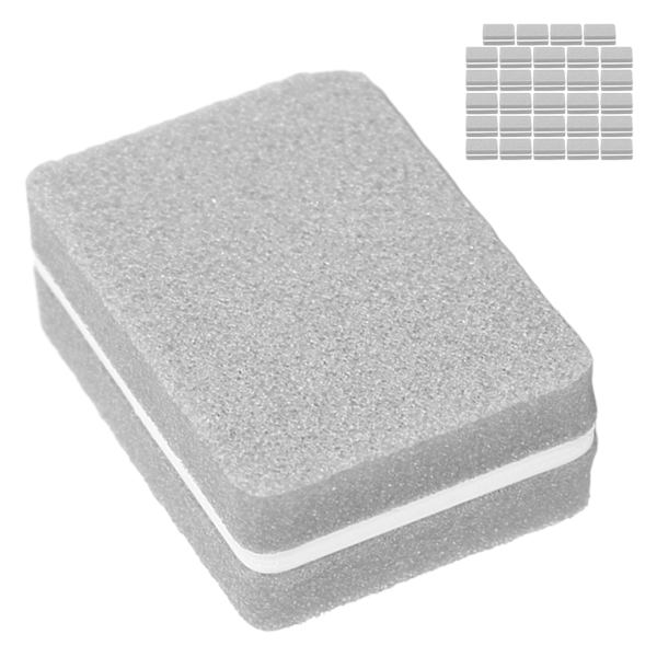 30 st Nagelbuffert Block Professionell Salon Mini Portabel Nagelputsning Slipblock Manikyr ToolGray