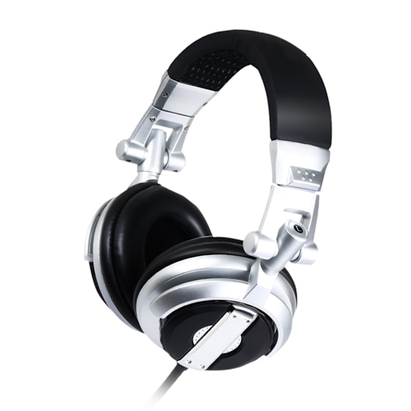 SENICC Headset Hodemontert Hifi Roterende Foldbart Studio Monitor Hodetelefoner for VR Rom Opptak Gaming(Sølv )