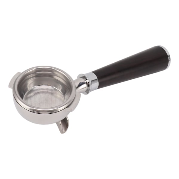 58mm Kaffe Portafilter 2 Spout Fint Mesh Rustfrit Stål Trægreb Aftageligt Kaffemaskine Tilbehør til NOWWA A Rød Sandeltræ