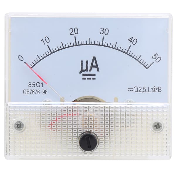 85C1 DC0-50UA Pointer DC Amperemeter Hoved Ampere Meter Linjekredsløbsmåleenhed