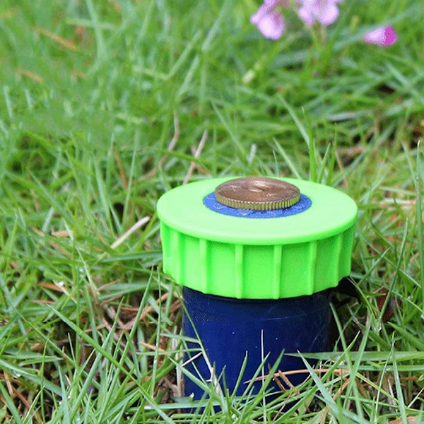Staattinen sadetin, 360° puutarhasadetin, suihkusadetin, automaattinen nurmikon kastelu, 15,5 * 5,5 cm puutarha-, nurmikko- ja peltokastelu