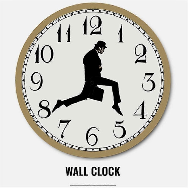 Walks Clock, Silly Walk Väggklocka, En Intressant Väggklocka kompatibel med Sovrum Kök Vardagsrum, Novel