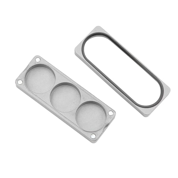 Cue Tip Opbevaringsboks Aluminium Legering Magnetisk Sugning Cue Tip Beholder til Billardspillere 3 Huller