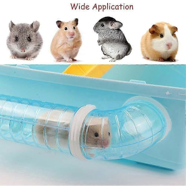 Hamsterrör, Äventyr Extern Rörset Hamsterbur Leksaker för att Utöka Utrymme DIY Kreativ Anslutning