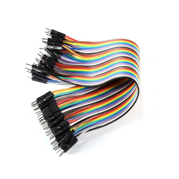 20 cm farverig 40-pin han til han aftagelig fleksibel ledningskabel