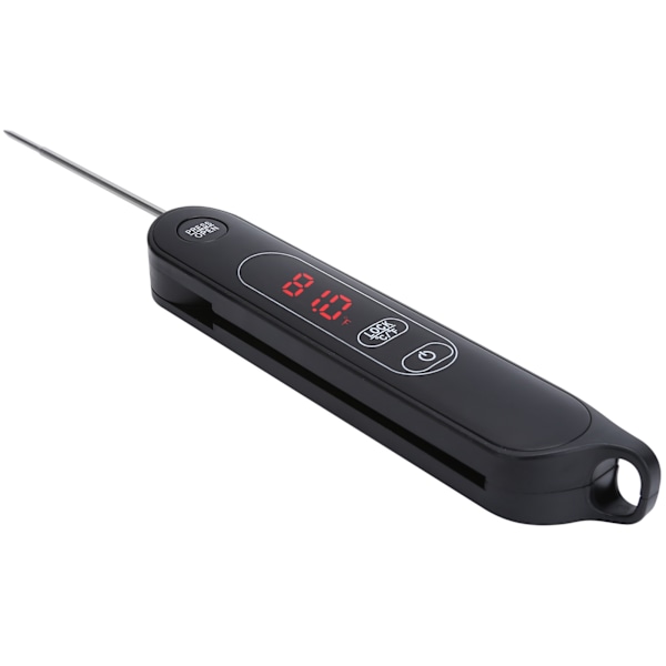 LED-kötttermometer Fällbar mattermometer Omedelbar avläsning för kök Matlagning Grillning BBQ