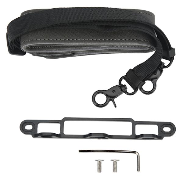 Fjärrkontroll PU Läder Halsband Justerbar Lanyard med Aluminiumlegering Fäste för Mini3Pro RC med Skärm
