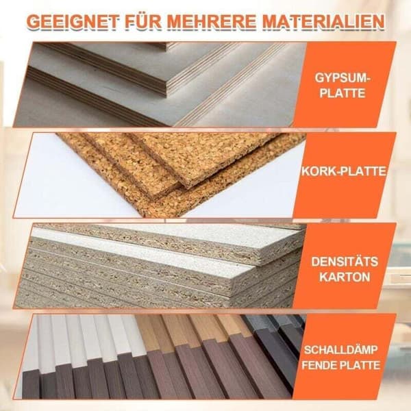 – Håndhøvl til gipsplader – 45° og 60° affasningssnit – Klinger i rustfrit stål – Tykt ABS-materiale – Professionel finish