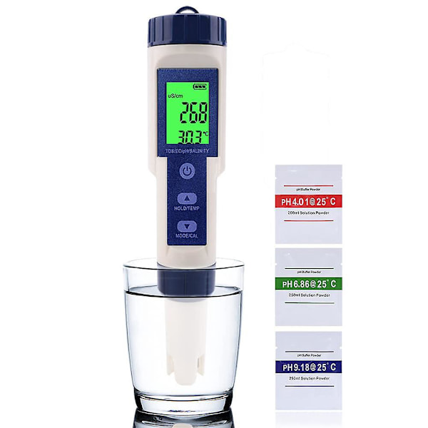 Vattenkvalitetstestpenna TDS-3 Elektrisk Digital Tester Hydroponics Vattenrenhet Temperaturkvalitetsövervakning för Pool