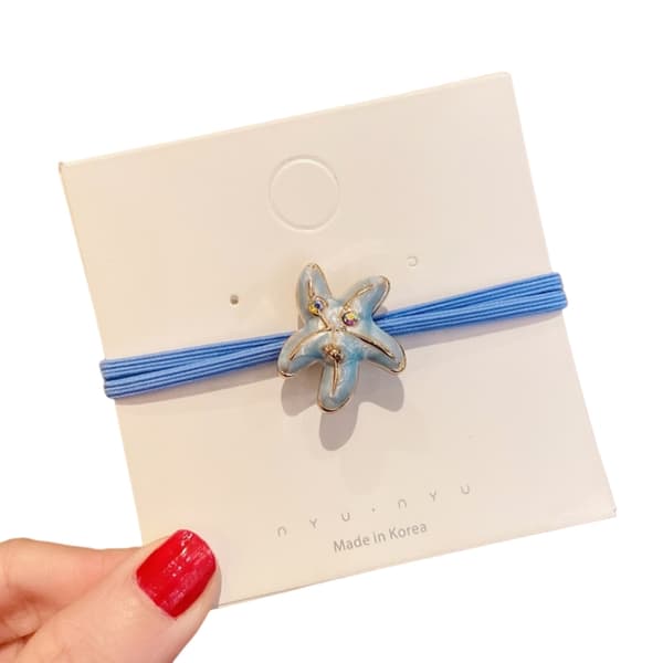 4 STK Søde Dyre Scrunchies Lille Hval Hår Elastik Hårring Elastisk Hårtov til Piger