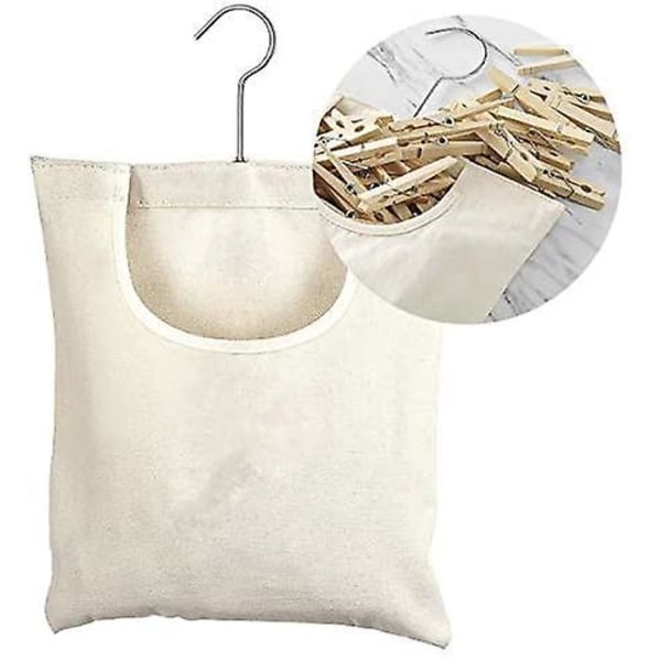 2 stk. Tøjklemme Hængepose Hængende Opbevaringspose Organizer Taske Tøjklemme Kurv Taske Tøj Nål Holder Organizer til Badeværelse Garderobe Sokker BH Undertøj