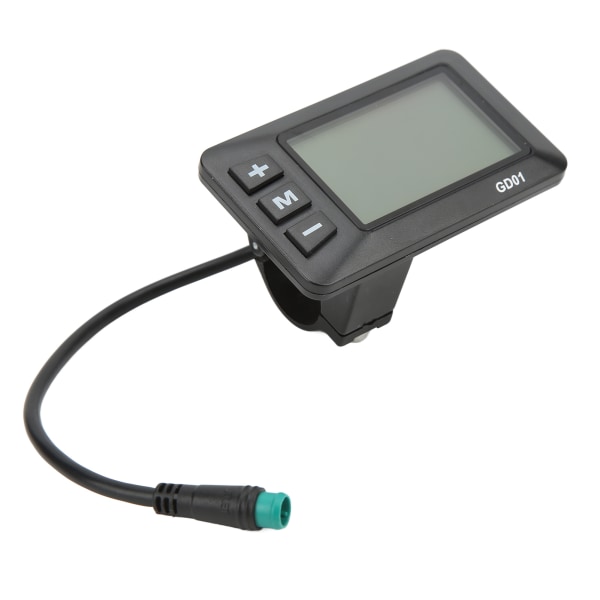 Elektrisk cykeldisplay 36V 48V LCD GD01 Display 5 stift vattentät kontakt för 22,2 mm styre