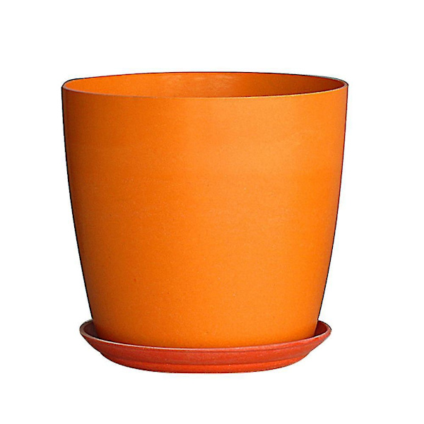 Pohjoismainen kukkaruukku kasvien säilytysastia kodin puutarhan sisustus 22,5*20,5 cm oranssi