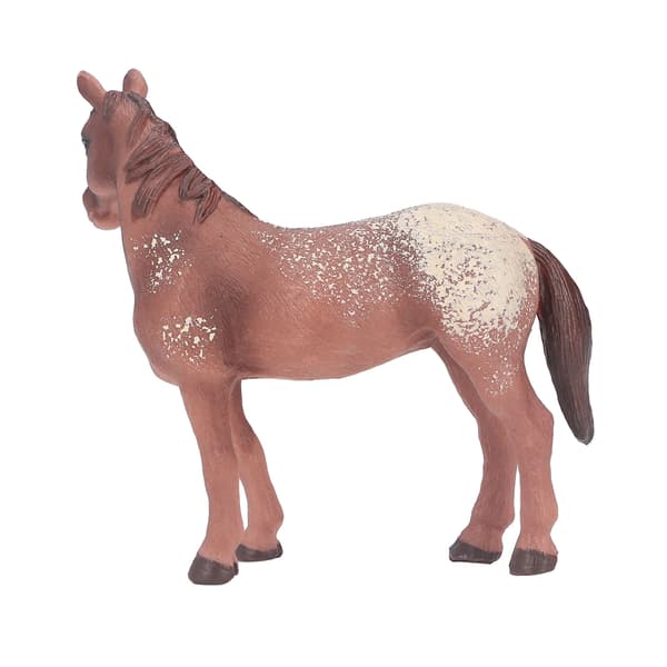 Appaloosa Hestemodell Barn PVC Simulert Levende Hest Dyrefigur Dekorasjon Bursdagsgave