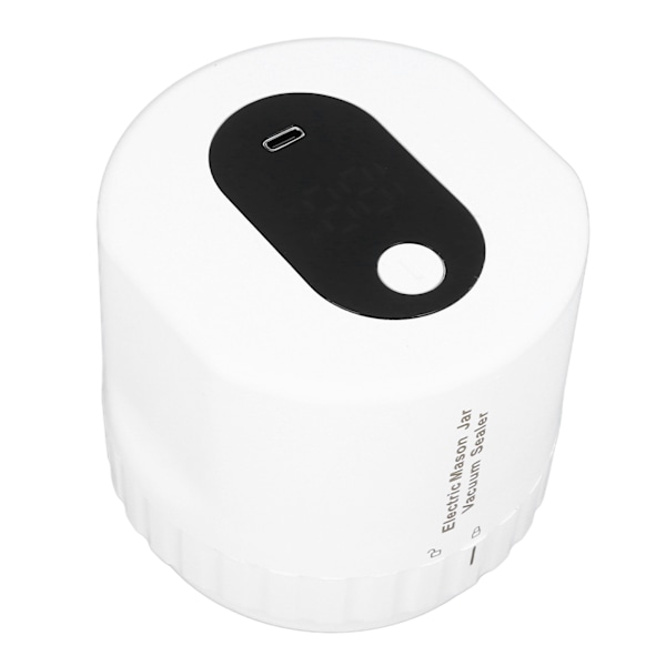 Elektrisk burk vakuumförseglare kit automatisk USB uppladdningsbar burkar vakuumförseglingsmaskin med lock för livsmedelsförvaring jäsning vit