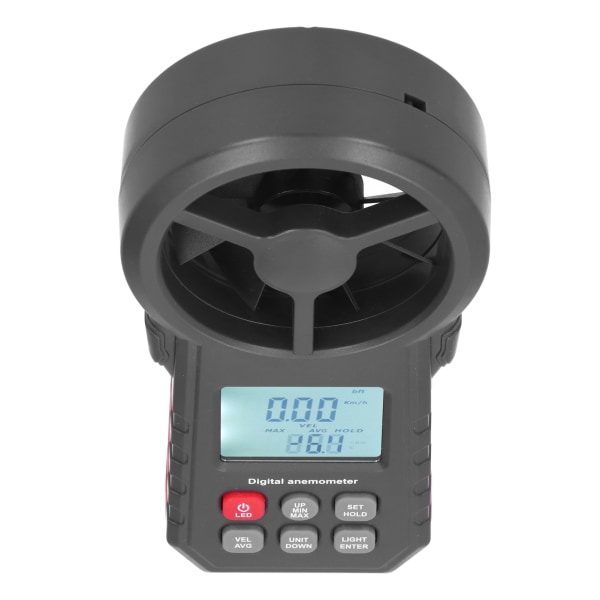 WT87B Bluetooth Digital vindmåler med LCD-baggrundsbelysning 9V håndholdt vindhastighedstester