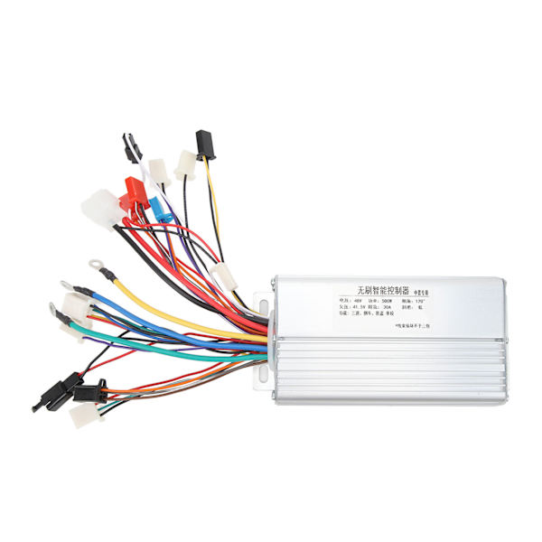48V 500W Borstlös Controller Aluminiumlegering Elektrisk Cykel Borstlös Motorkontroller för Elektrisk Cykel Scooter