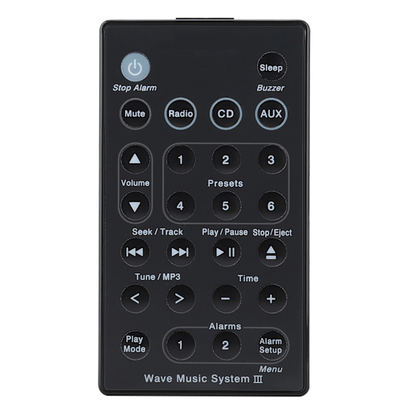 Erstatningsmultifunktionsfjernbetjening til b7 Wave Music System Radio CD