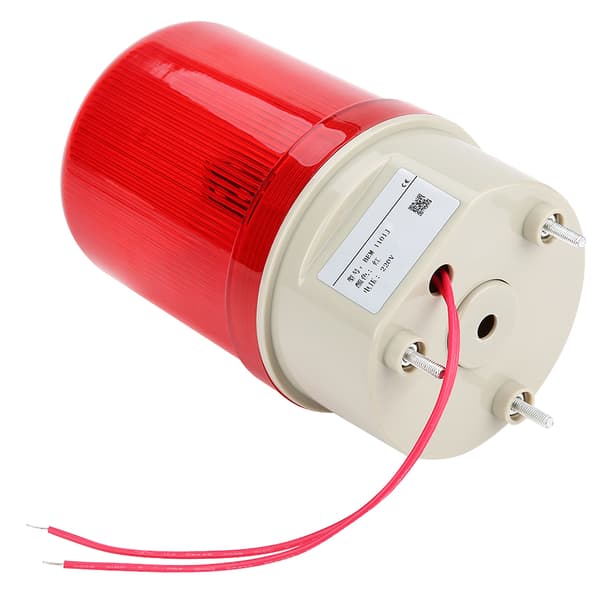 Røde LED-varsellys Akustisk-optisk alarm Roterende lys Nød-LED-strobelys 220V