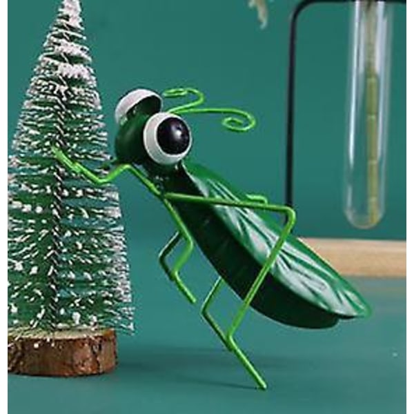 Metal Grasshopper Wall Art Skulptur til indendørs og udendørs indretning