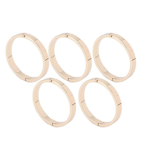 5 st runda karbinhakar i legering, bindningsöglor, gör-det-själv-spännen, tillbehör för lösa spiralblock, ytterdiameter 40 mm, innerdiameter 35 mm