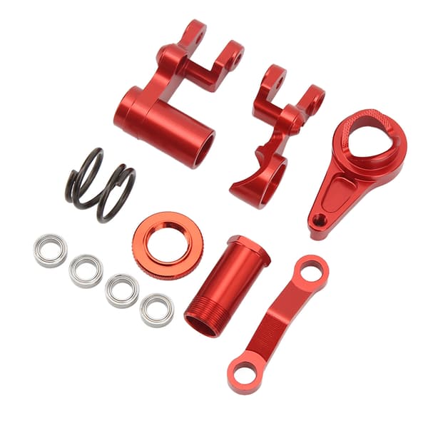 Styre Servo Saver Aluminium Legering Stabil Glat Drift RC Styreenhed til TRAXXAS SLASH 1/10 RC Bil Rød