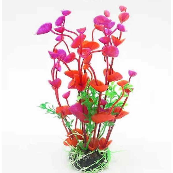 Akvarie plastik kunstige planter, hver 20 cm høj og 2 stk. pose, bruges til akvarier og akvarier