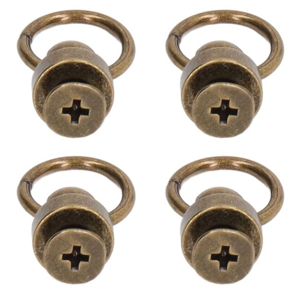 200 set 9 mm mässingsnitar plånbok kulnitar stora dragring knappnitar nitar för DIY kläder väskor skor telefonfodral brons