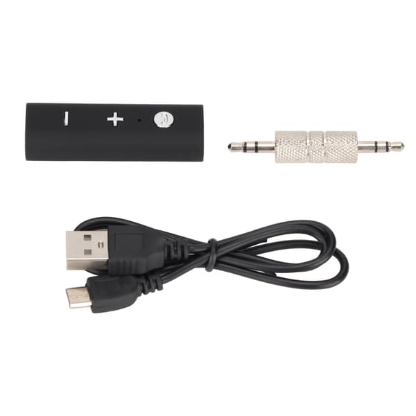 Bluetooth-modtager Støjreducerende Bærbar AUX Bluetooth 5.0-adapter til bilstereo, højttaler, kablede hovedtelefoner
