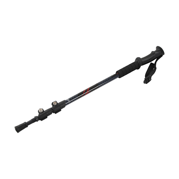Teleskooppinen vaellussauva 3-osainen alumiiniseoskävelysauva Retractable Walking Pole vuorikiipeilyyn tutkimusmusta