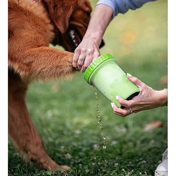 Hundepoterenser, Bærbar Hundepotevasker, Blød Silikone Kæledyrsrensebørste Kop, Hundefodvasker Massager til Badning, Pleje, Udendørs, Fjernelse af Snavs