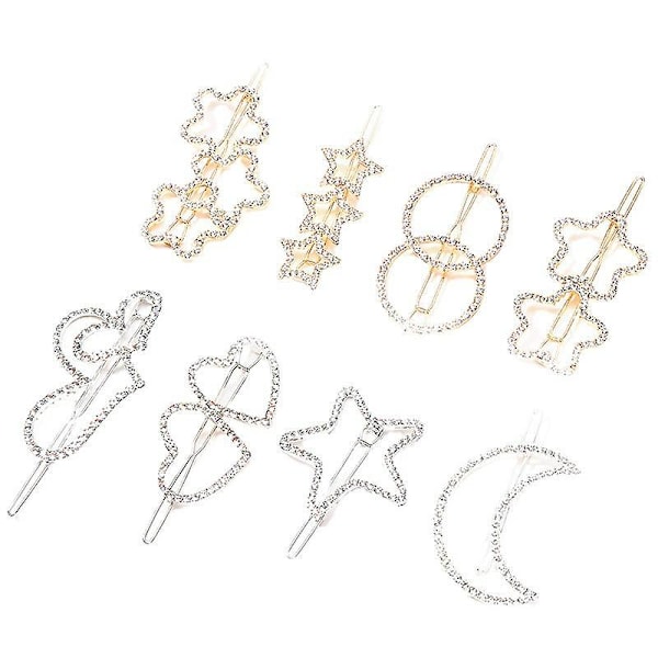 Golden Moon Korean Rhinestone-hårnål: Stilfuldt og trendy hårtilbehør