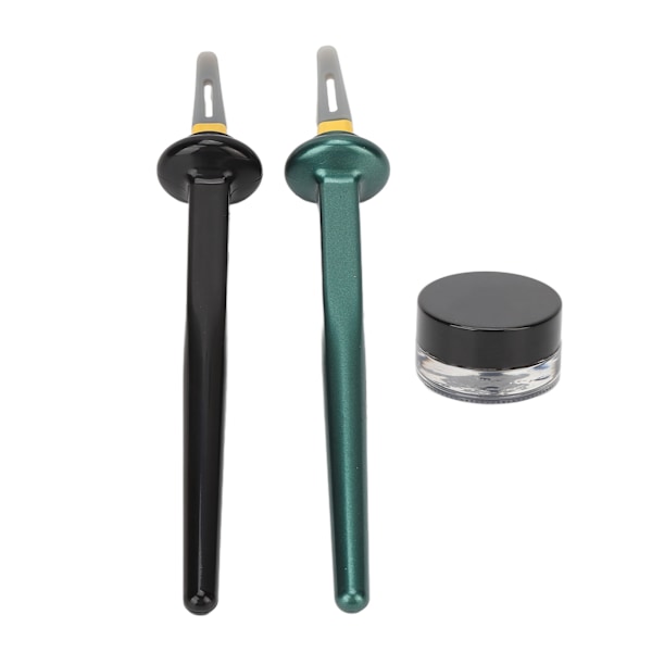 Silikoninen Eyeliner Tool Set Eyeliner Guide Wand Vedenkestävä Pitkäkestoinen Geelinen Eyeliner Meikkitaiteilijalle