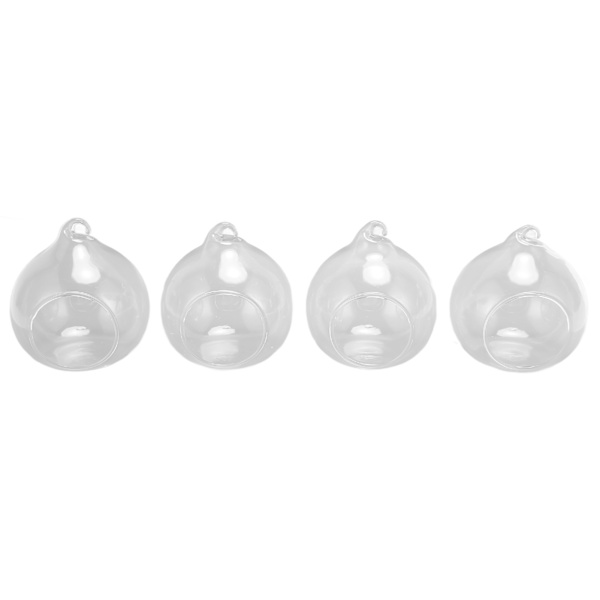 4st mini glasvas med rep DIY-hantverk Tjocka okrossbara klara vaser för dekoration av bröllopsbakgrunder