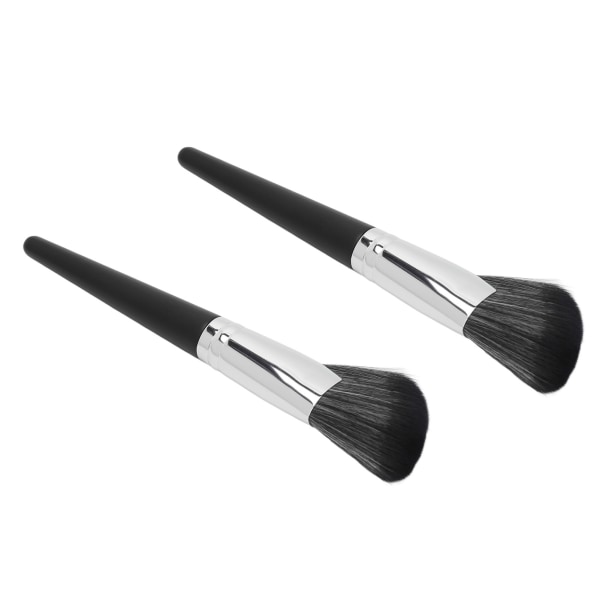 2 stk Sigdkonturbørste Mykt hår Trehåndtak Makeup Shading Brush Kosmetisk verktøy for makeupartist